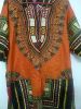 Adult Male Costumes to Hire - African shirt - orange & Brown Pants